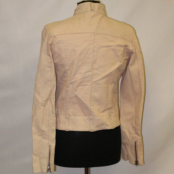 πHPπ Vtg FJ Rose Pink Leather Motorcycle Jacket - Picture 4 of 8